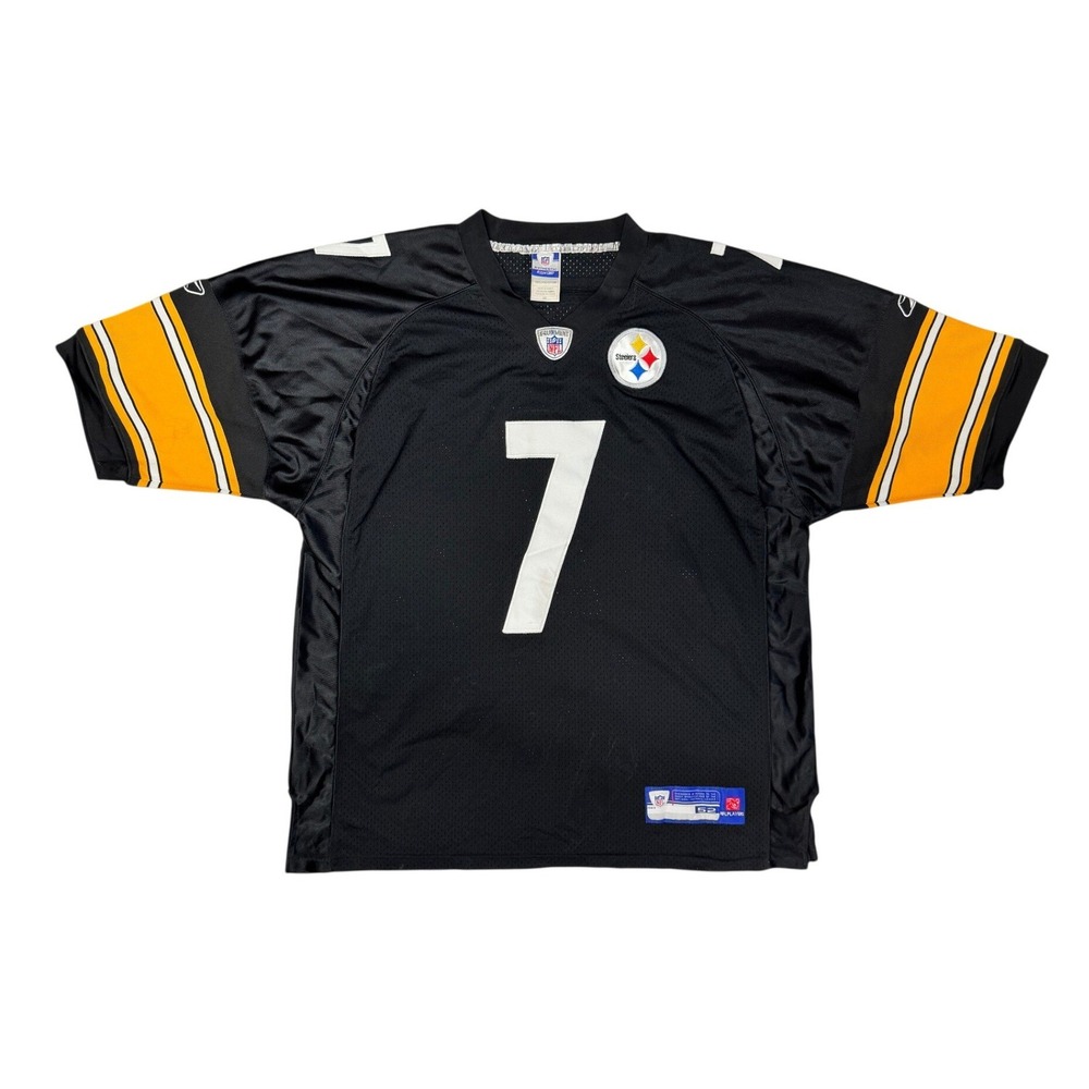 Reebok NFL Pittsburgh Steelers Ben Roethlisberger 7 Jersey Mens 52 Stitched